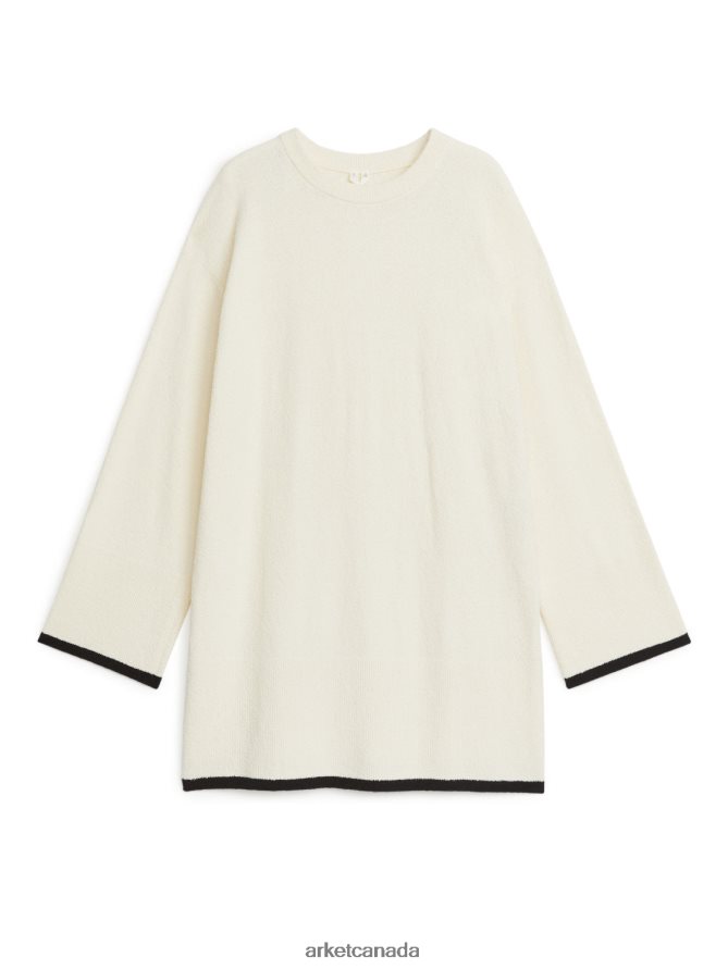 ARKET Clothing 4L826J418 White Boucle Jumper Women