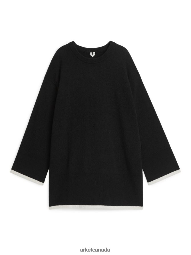 ARKET Clothing 4L826J420 Black Boucle Jumper Women