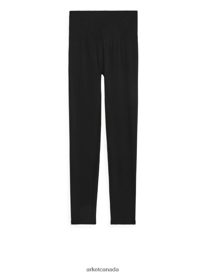 ARKET Clothing 4L826J504 Black Seamless Yoga Tights Women