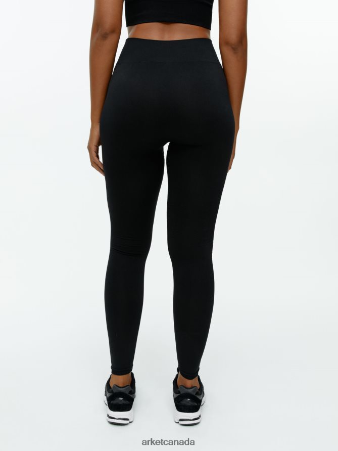 ARKET Clothing 4L826J504 Black Seamless Yoga Tights Women