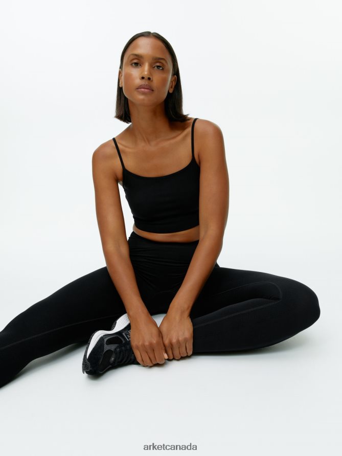 ARKET Clothing 4L826J504 Black Seamless Yoga Tights Women