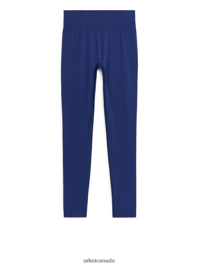 ARKET Clothing 4L826J509 Blue Seamless Yoga Tights Women
