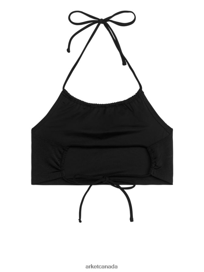 ARKET Clothing 4L826J586 Black Halterneck Bikini Top Women