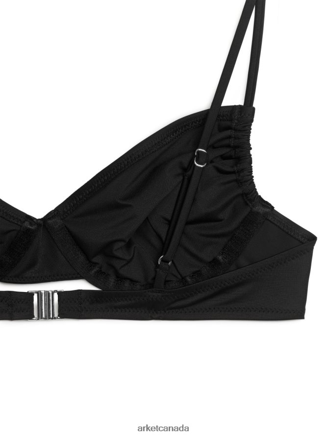 ARKET Clothing 4L826J606 Black Wired Bikini Top Women