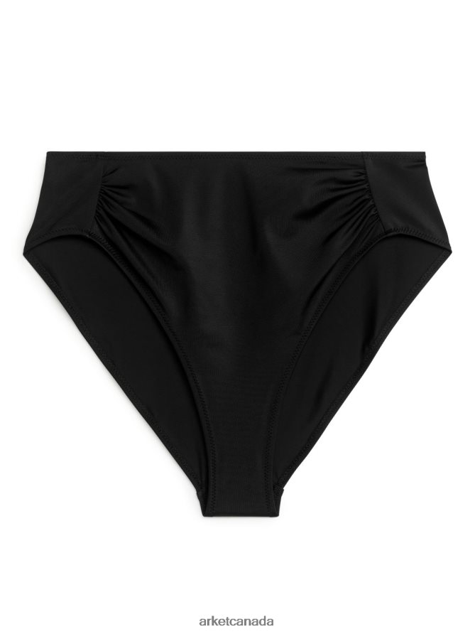 ARKET Clothing 4L826J610 Black High Waist Bikini Bottom Women