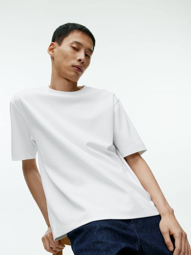ARKET Clothing 4L826J1008 White Interlock T-shirt Women