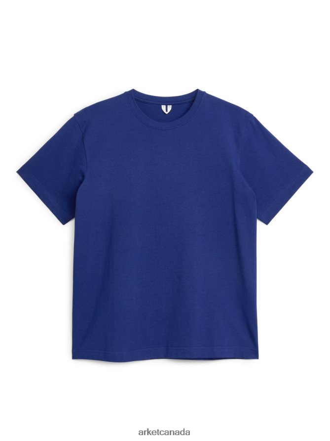 ARKET Clothing 4L826J1019 Blue Heavyweight T-Shirt Women