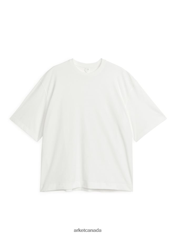 ARKET Clothing 4L826J1032 White Oversized Lightweight T-Shirt Women
