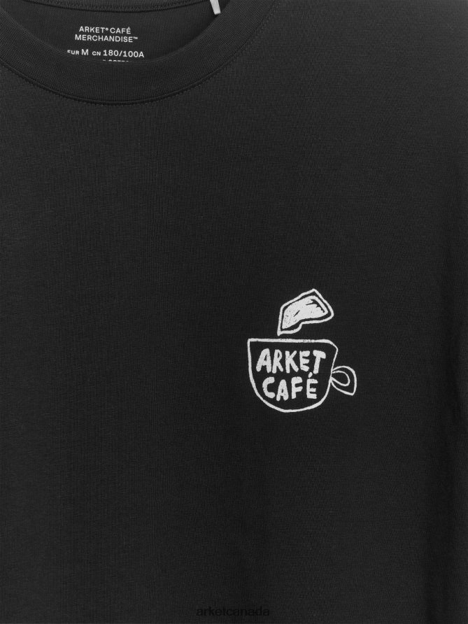 ARKET Clothing 4L826J1037 Black CAFe T-Shirt Women