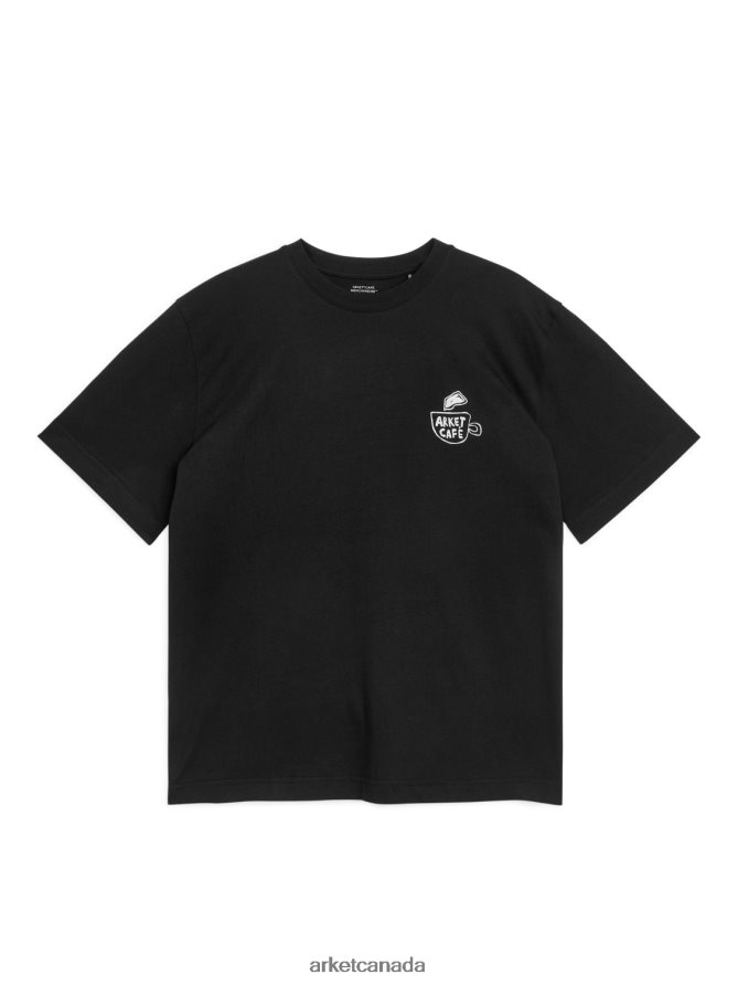 ARKET Clothing 4L826J1037 Black CAFe T-Shirt Women