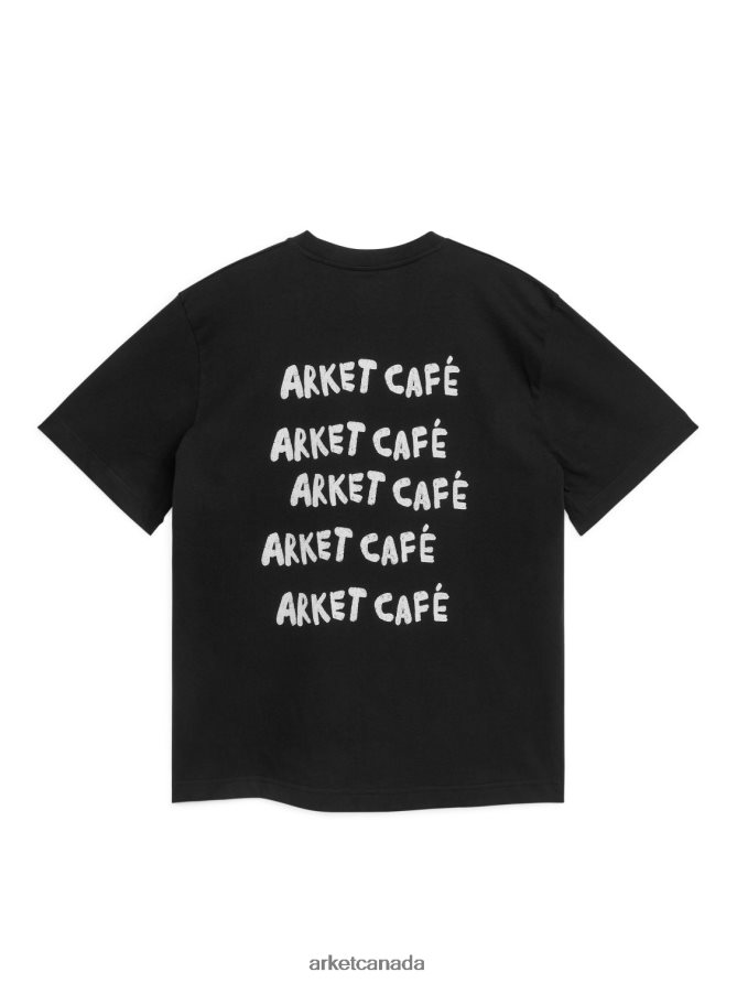 ARKET Clothing 4L826J1037 Black CAFe T-Shirt Women