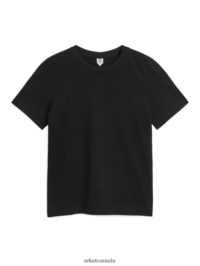 ARKET Clothing 4L826J280 Black Crew-Neck T-shirt Women