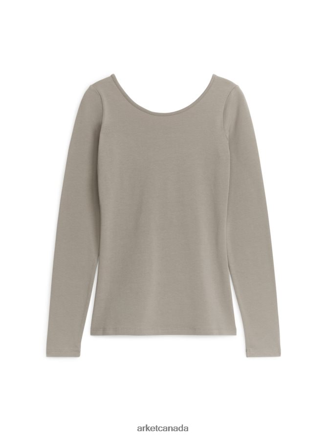 ARKET Clothing 4L826J292 Mole Scoop-Neck Jersey Top Women