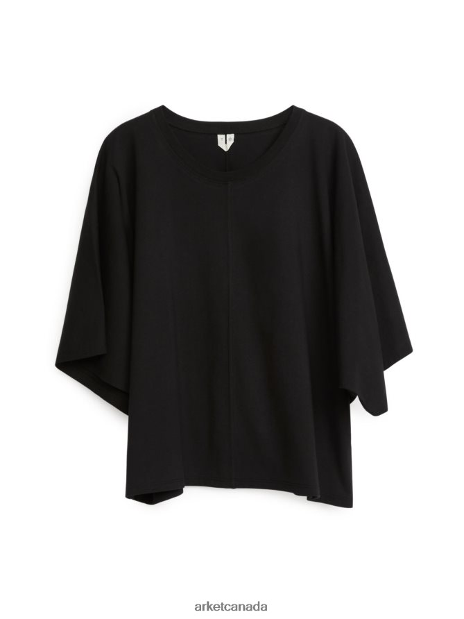 ARKET Clothing 4L826J294 Black Relaxed T-Shirt Women
