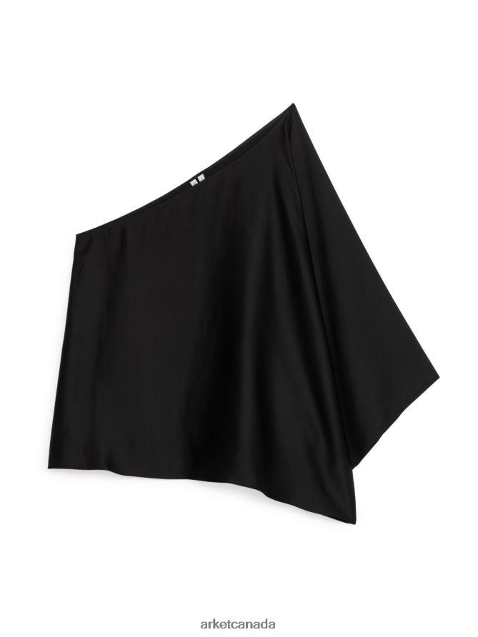 ARKET Clothing 4L826J30 Black Asymmetric Top Women