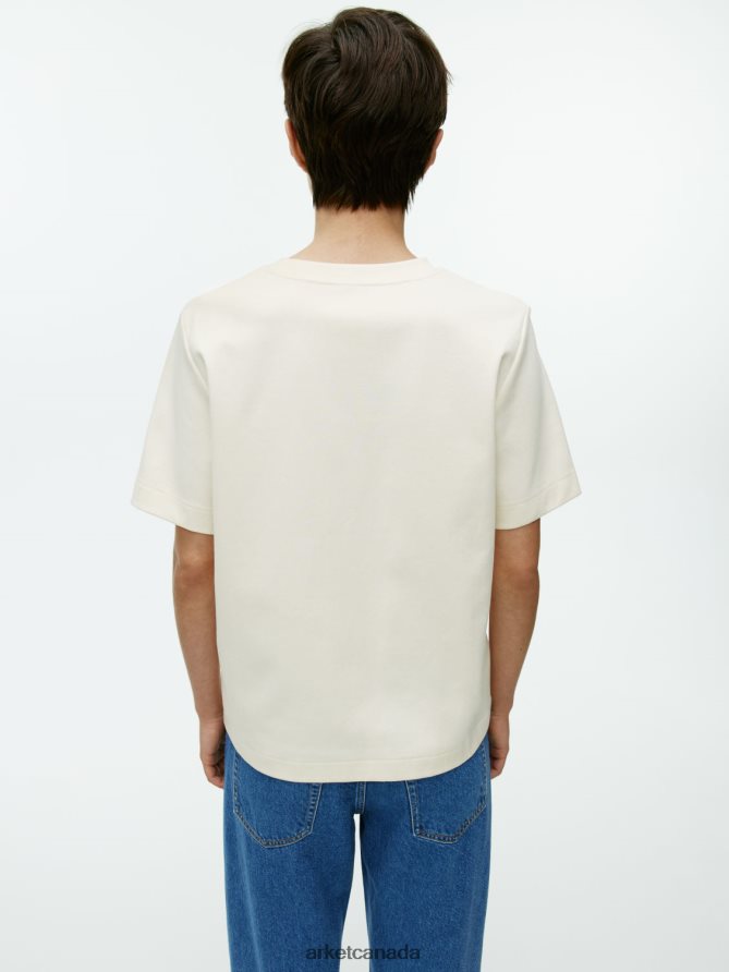 ARKET Clothing 4L826J316 Off White Heavyweight T-Shirt Women