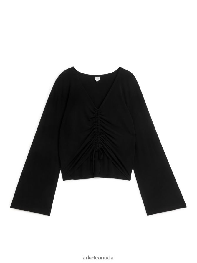 ARKET Clothing 4L826J327 Black Drawstring Top Women