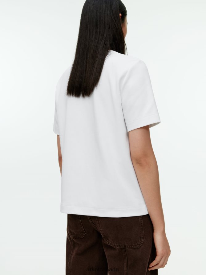 ARKET Clothing 4L826J339 White Heavyweight T-Shirt Women
