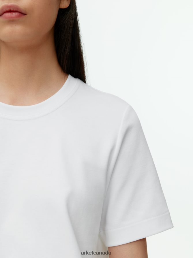 ARKET Clothing 4L826J339 White Heavyweight T-Shirt Women