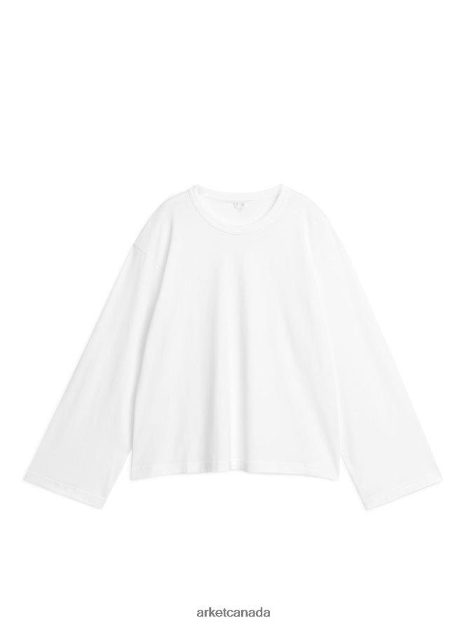 ARKET Clothing 4L826J352 White Oversized T-Shirt Women