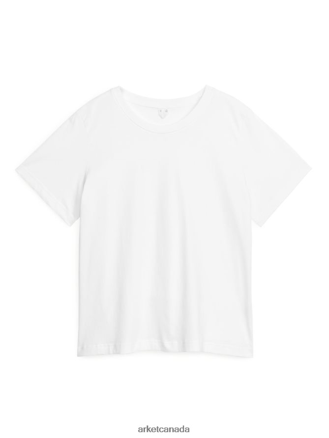 ARKET Clothing 4L826J369 White Boxy T-Shirt Women