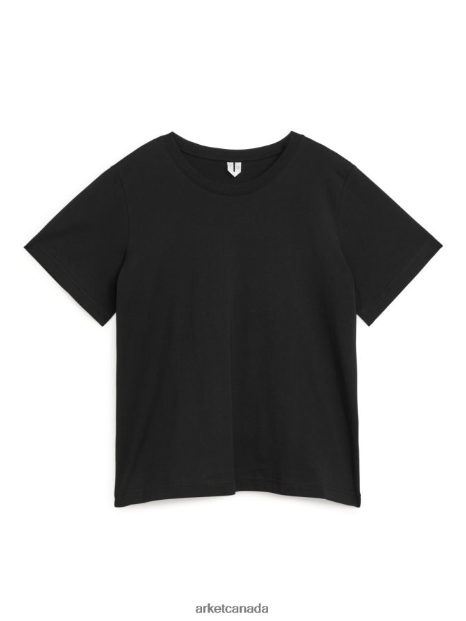 ARKET Clothing 4L826J370 Black Boxy T-Shirt Women
