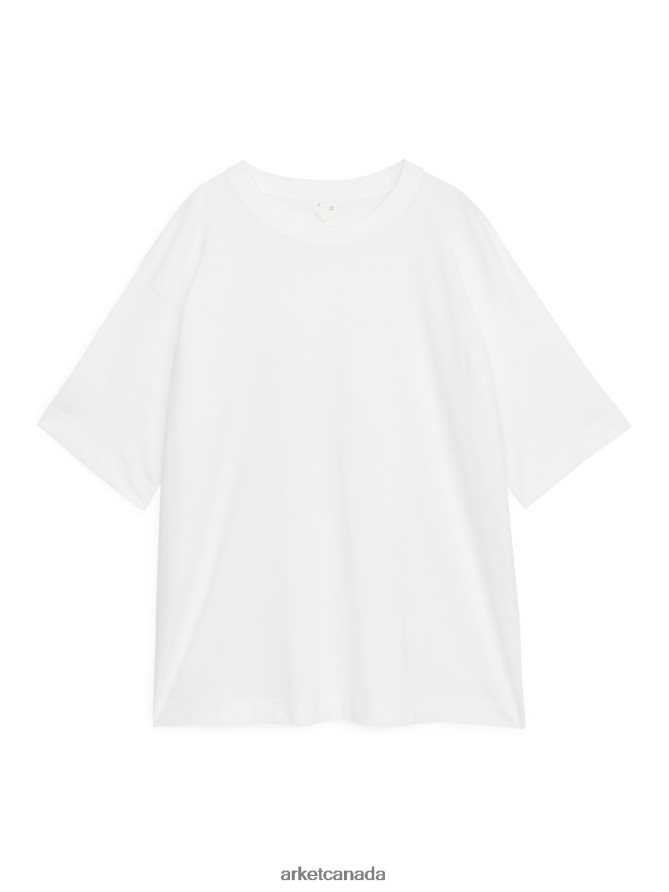 ARKET Clothing 4L826J390 White Oversized T-Shirt Women