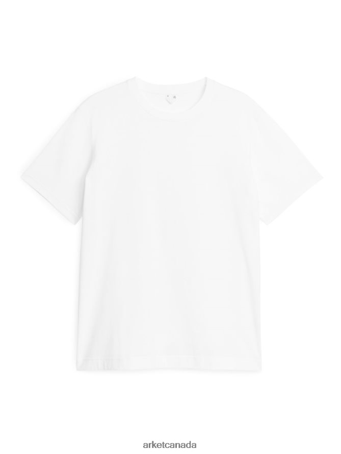 ARKET Clothing 4L826J987 White Midweight T-Shirt Women