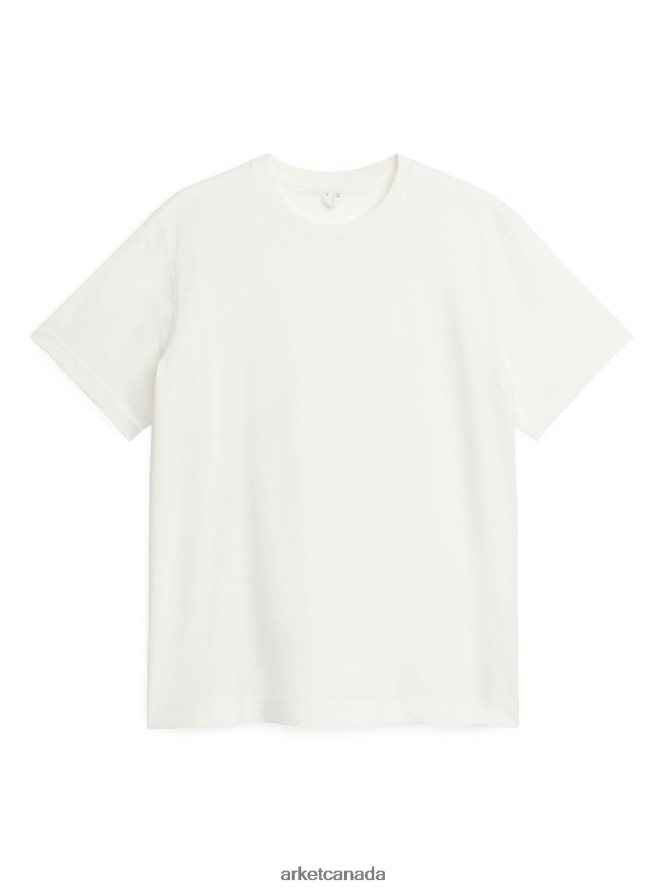 ARKET Clothing 4L826J989 Off White Midweight T-Shirt Women