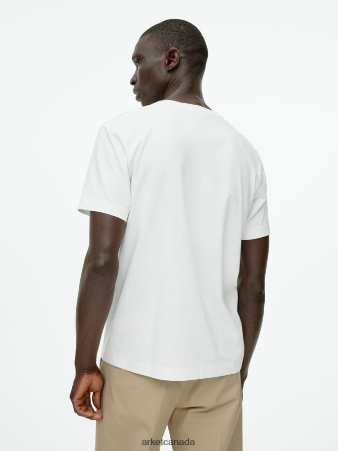 ARKET Clothing 4L826J989 Off White Midweight T-Shirt Women