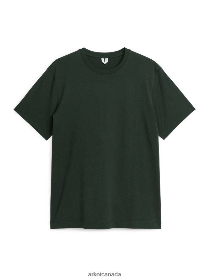 ARKET Clothing 4L826J990 Dark Green Midweight T-Shirt Women