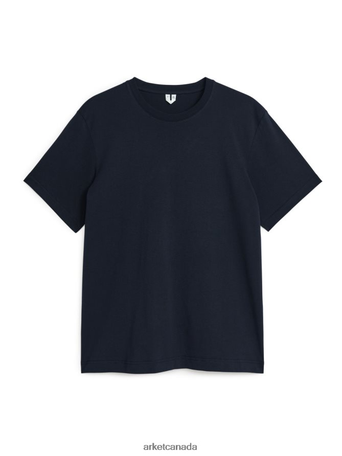 ARKET Clothing 4L826J991 Dark Blue Midweight T-Shirt Women