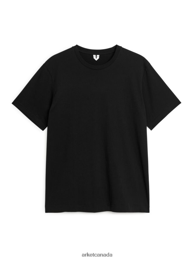 ARKET Clothing 4L826J992 Black Midweight T-Shirt Women