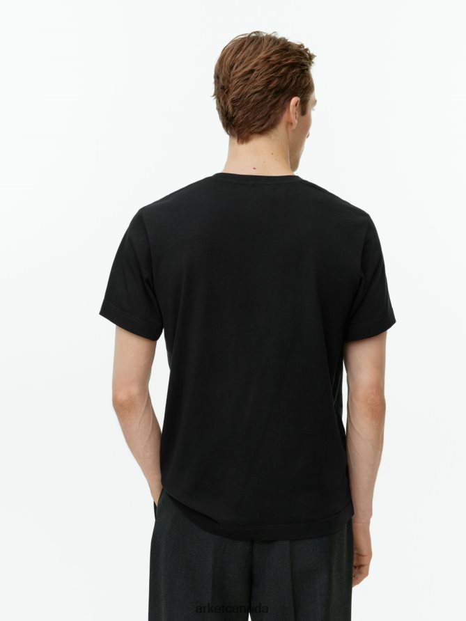 ARKET Clothing 4L826J992 Black Midweight T-Shirt Women