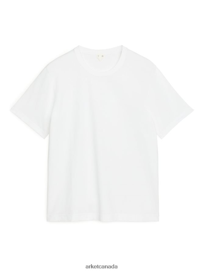 ARKET Clothing 4L826J995 White Heavyweight T-Shirt Women