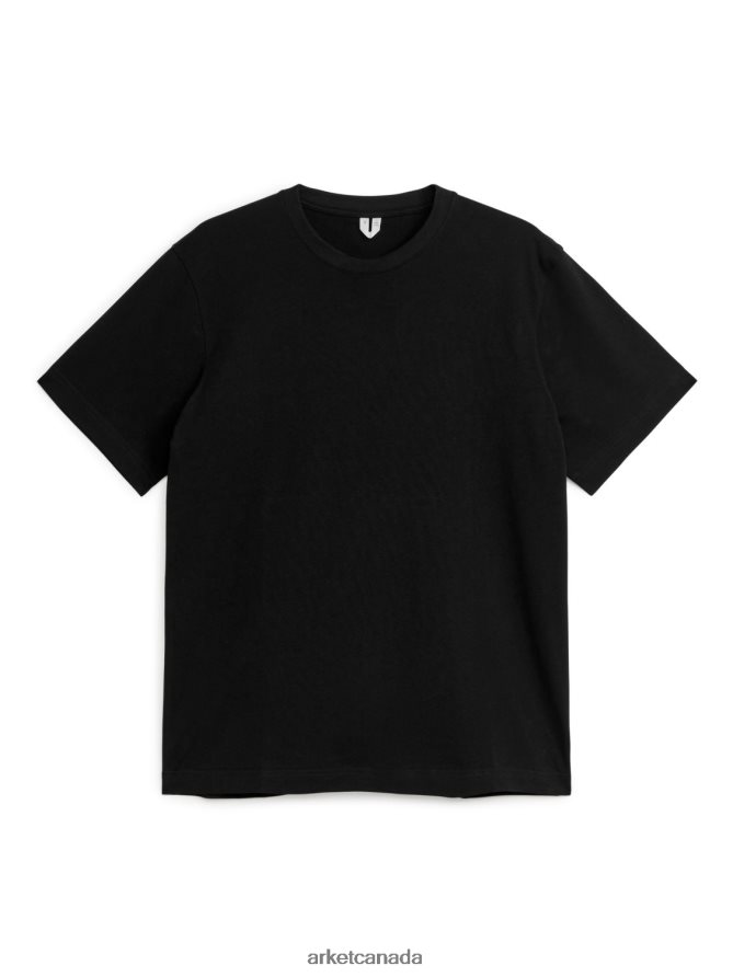 ARKET Clothing 4L826J998 Black Heavyweight T-Shirt Women