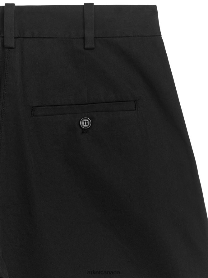 ARKET Clothing 4L826J196 Black Wide Stretchy Chinos Women