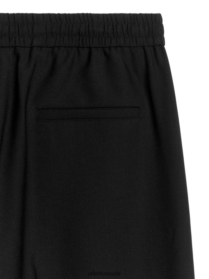 ARKET Clothing 4L826J210 Black Wide-Leg Trousers Women