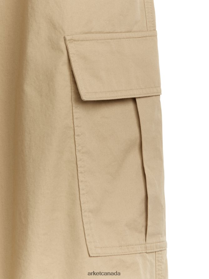 ARKET Clothing 4L826J211 Beige Cargo Trousers Women