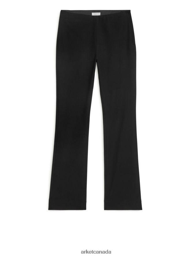 ARKET Clothing 4L826J223 Black Cotton Stretch Trousers Women