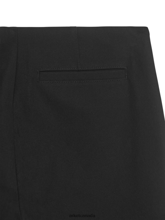 ARKET Clothing 4L826J223 Black Cotton Stretch Trousers Women