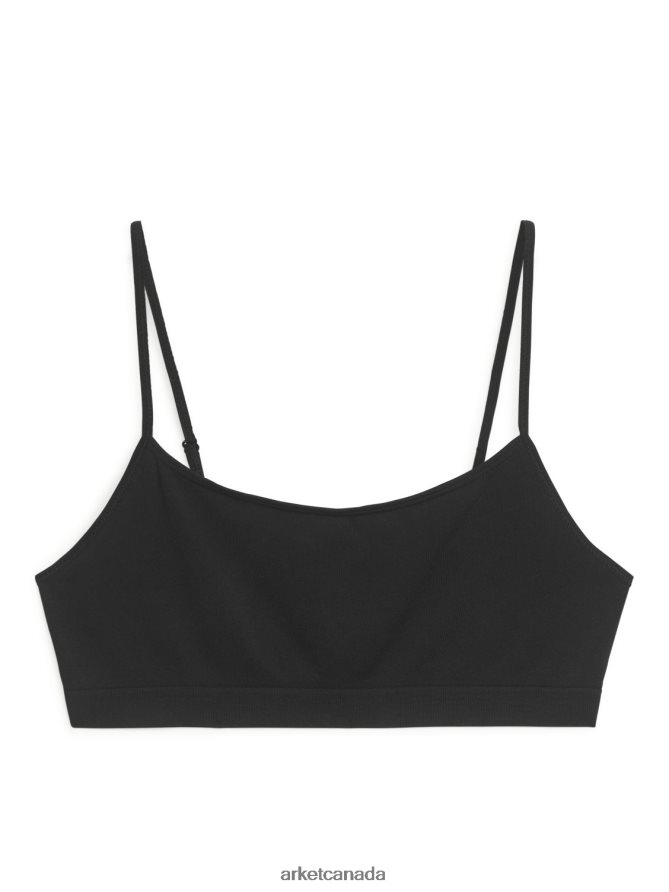 ARKET Clothing 4L826J532 Black Soft Seamless Top Women