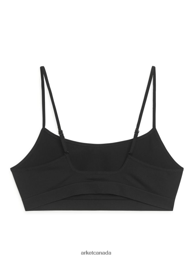 ARKET Clothing 4L826J532 Black Soft Seamless Top Women