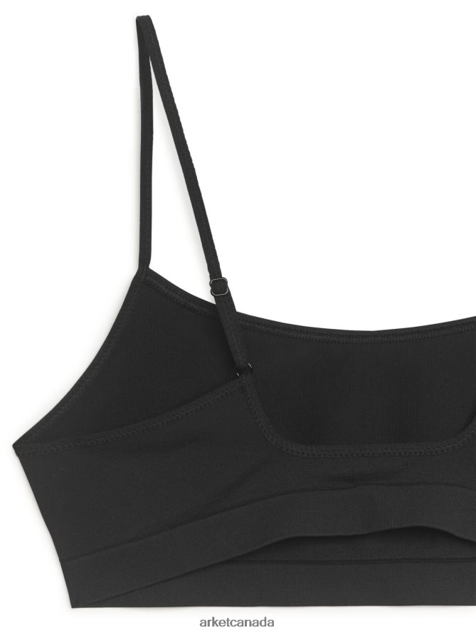 ARKET Clothing 4L826J532 Black Soft Seamless Top Women