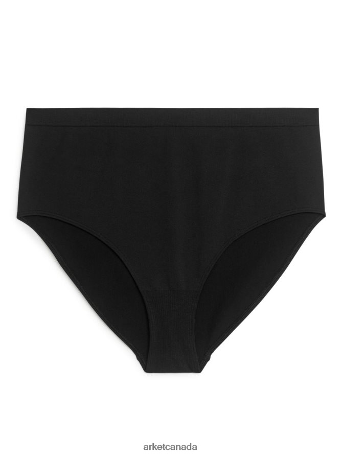 ARKET Clothing 4L826J533 Black High Waist Seamless Briefs Women
