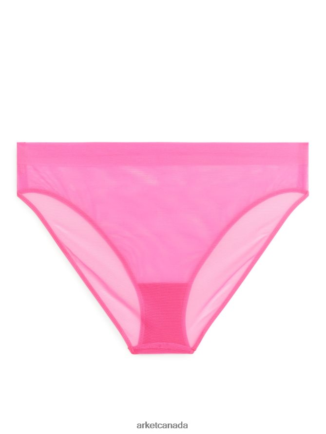 ARKET Clothing 4L826J537 Pink Mesh Briefs Women