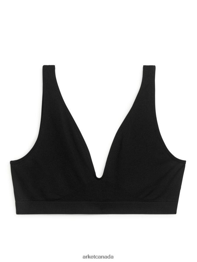 ARKET Clothing 4L826J538 Black Seamless Soft Bra Women