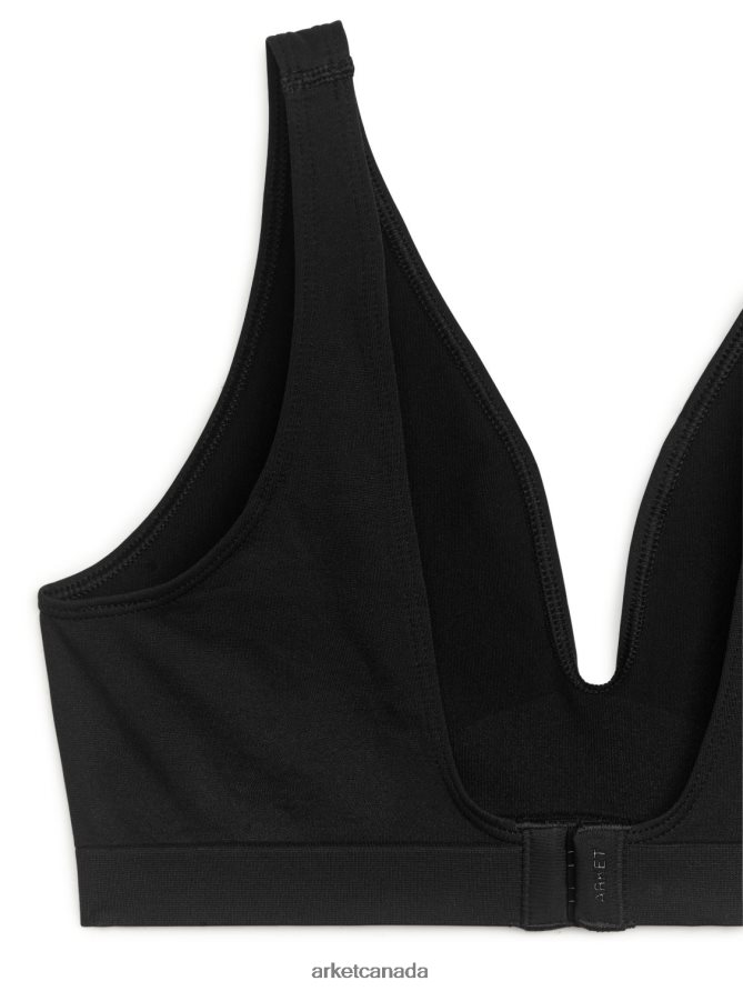 ARKET Clothing 4L826J538 Black Seamless Soft Bra Women