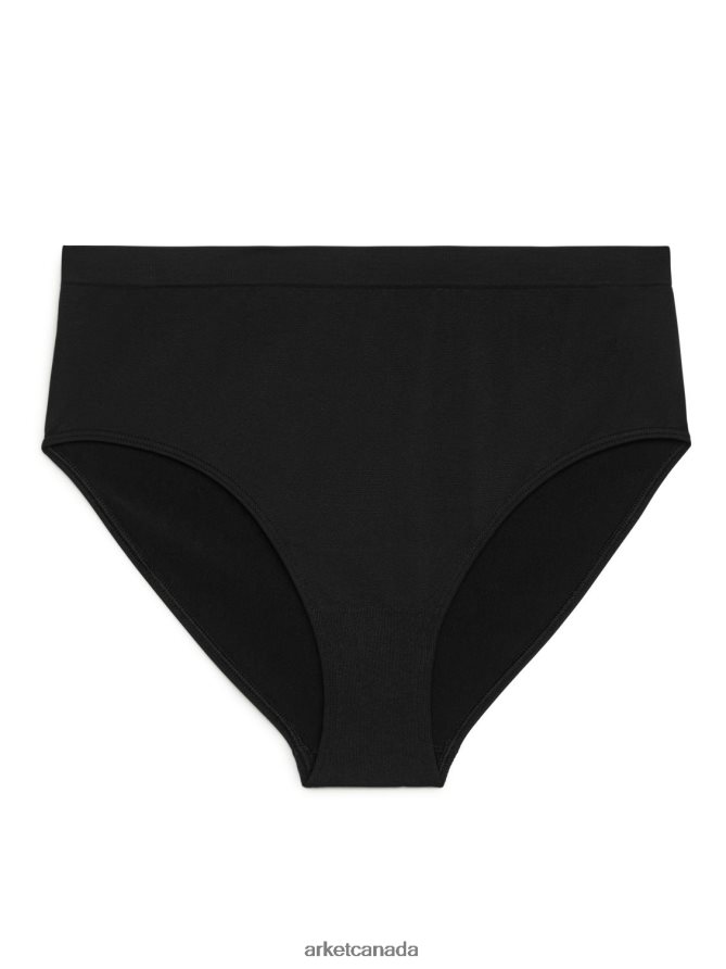 ARKET Clothing 4L826J539 Black High Waist Seamless Briefs Women