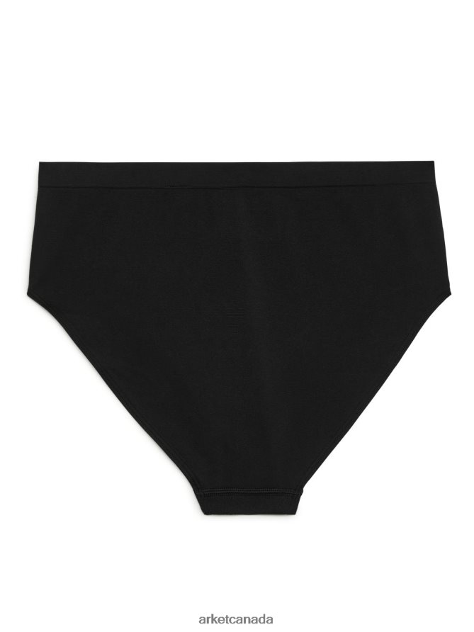ARKET Clothing 4L826J539 Black High Waist Seamless Briefs Women